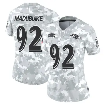 Arctic Camo Women's Nnamdi Madubuike Baltimore Ravens Limited 2024 Salute to Service Jersey