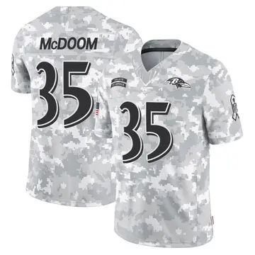 Arctic Camo Youth Matthew McDoom Baltimore Ravens Limited 2024 Salute to Service Jersey