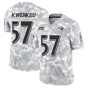 Arctic Camo Youth William Kwenkeu Baltimore Ravens Limited 2024 Salute to Service Jersey