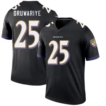 Black Men's Amani Oruwariye Baltimore Ravens Legend Jersey