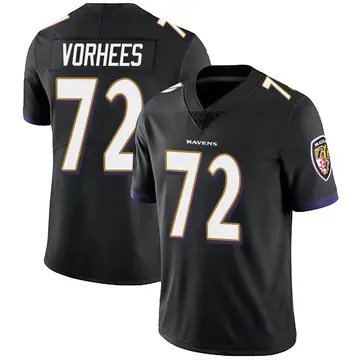 Black Men's Andrew Vorhees Baltimore Ravens Limited Alternate Vapor Untouchable Jersey