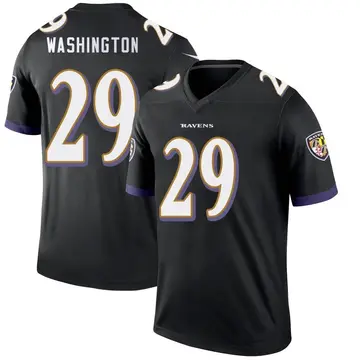 Black Men's Ar'Darius Washington Baltimore Ravens Legend Jersey