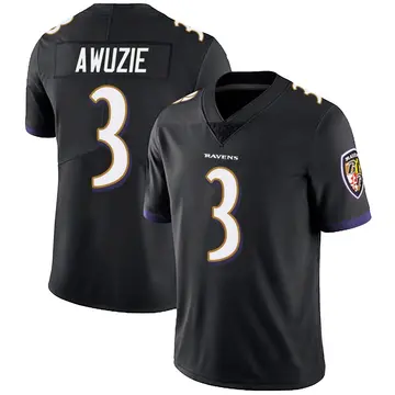 Black Men's Chidobe Awuzie Baltimore Ravens Limited Alternate Vapor Untouchable Jersey