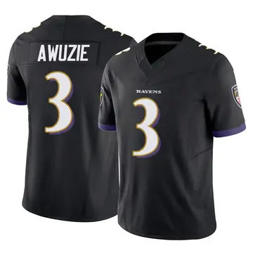 Black Men's Chidobe Awuzie Baltimore Ravens Limited Vapor F.U.S.E. Jersey