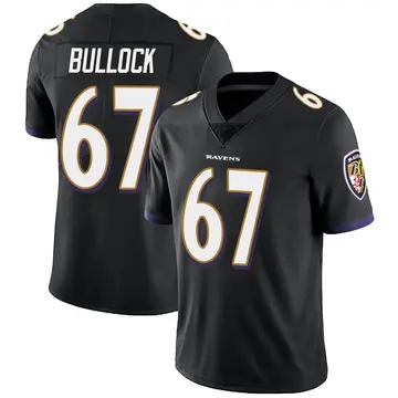 Black Men's Corey Bullock Baltimore Ravens Limited Alternate Vapor Untouchable Jersey