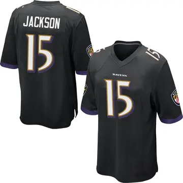 Black Men's DeSean Jackson Baltimore Ravens Game Jersey