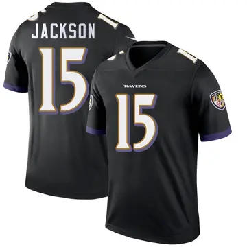 Black Men's DeSean Jackson Baltimore Ravens Legend Jersey