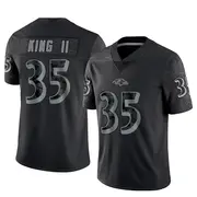 Black Men's Desmond King II Baltimore Ravens Limited Reflective Jersey