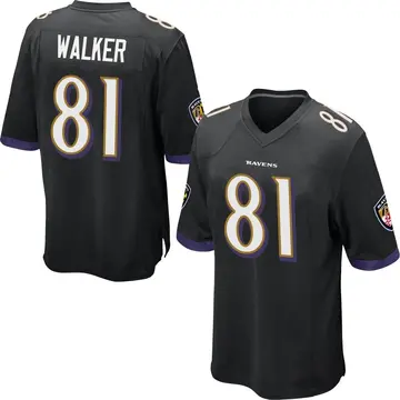 Black Men's Devontez Walker Baltimore Ravens Game Jersey