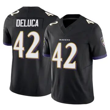 Black Men's Dominic DeLuca Baltimore Ravens Limited Vapor F.U.S.E. Jersey