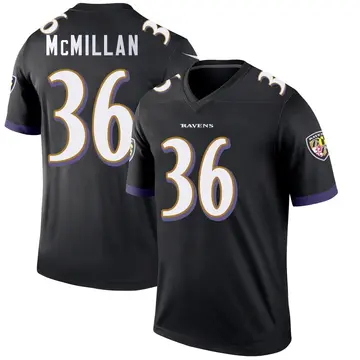 Black Men's Dontae McMillan Baltimore Ravens Legend Jersey