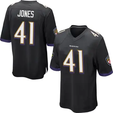 Black Men's Dre'Mont Jones Baltimore Ravens Game Jersey