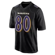 Black Men's Durham Smythe Baltimore Ravens Game Carbon Fashion Jersey