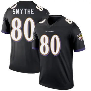 Black Men's Durham Smythe Baltimore Ravens Legend Jersey