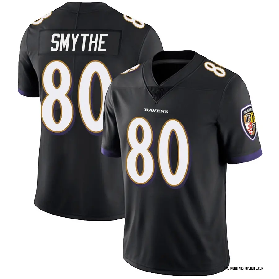 Black Men's Durham Smythe Baltimore Ravens Limited Alternate Vapor Untouchable Jersey