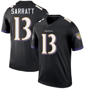 Black Men's Elijah Sarratt Baltimore Ravens Legend Jersey