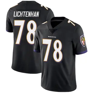 Black Men's Gerad Lichtenhan Baltimore Ravens Limited Alternate Vapor Untouchable Jersey