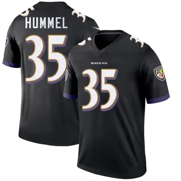 Black Men's Jacob Hummel Baltimore Ravens Legend Jersey