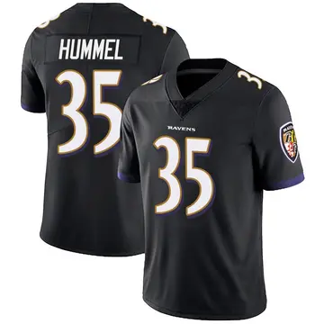 Black Men's Jacob Hummel Baltimore Ravens Limited Alternate Vapor Untouchable Jersey