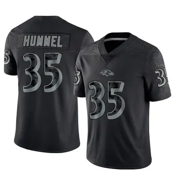 Black Men's Jacob Hummel Baltimore Ravens Limited Reflective Jersey