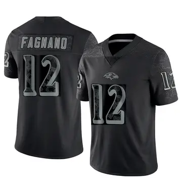 Black Men's Joe Fagnano Baltimore Ravens Limited Reflective Jersey