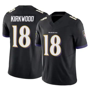 Black Men's Keith Kirkwood Baltimore Ravens Limited Vapor F.U.S.E. Jersey