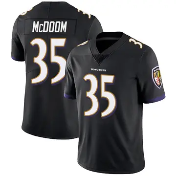 Black Men's Matthew McDoom Baltimore Ravens Limited Alternate Vapor Untouchable Jersey