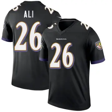 Black Men's Rasheen Ali Baltimore Ravens Legend Jersey