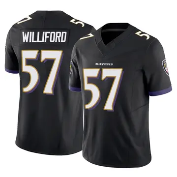 Black Men's Reid Williford Baltimore Ravens Limited Vapor F.U.S.E. Jersey