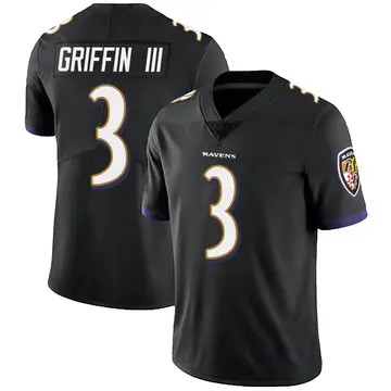 Black Men's Robert Griffin III Baltimore Ravens Limited Alternate Vapor Untouchable Jersey