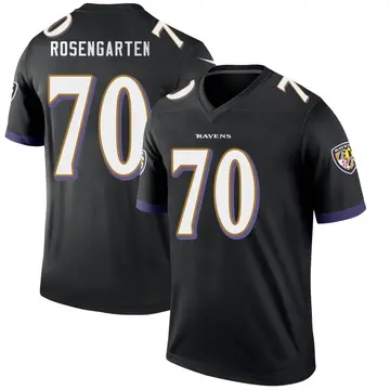 Black Men's Roger Rosengarten Baltimore Ravens Legend Jersey