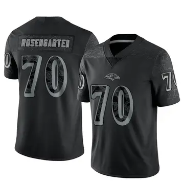 Black Men's Roger Rosengarten Baltimore Ravens Limited Reflective Jersey