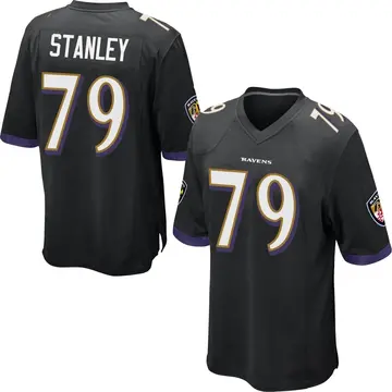 Black Men's Ronnie Stanley Baltimore Ravens Game Jersey
