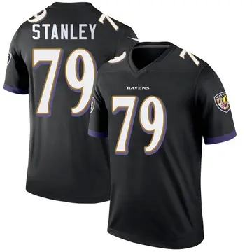 Black Men's Ronnie Stanley Baltimore Ravens Legend Jersey