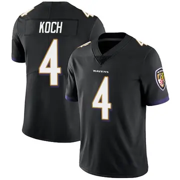 Black Men's Sam Koch Baltimore Ravens Limited Alternate Vapor Untouchable Jersey