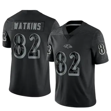 Black Men's Sammy Watkins Baltimore Ravens Limited Reflective Jersey