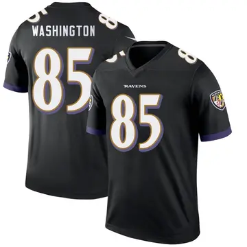 Black Men's Scotty Washington Baltimore Ravens Legend Jersey