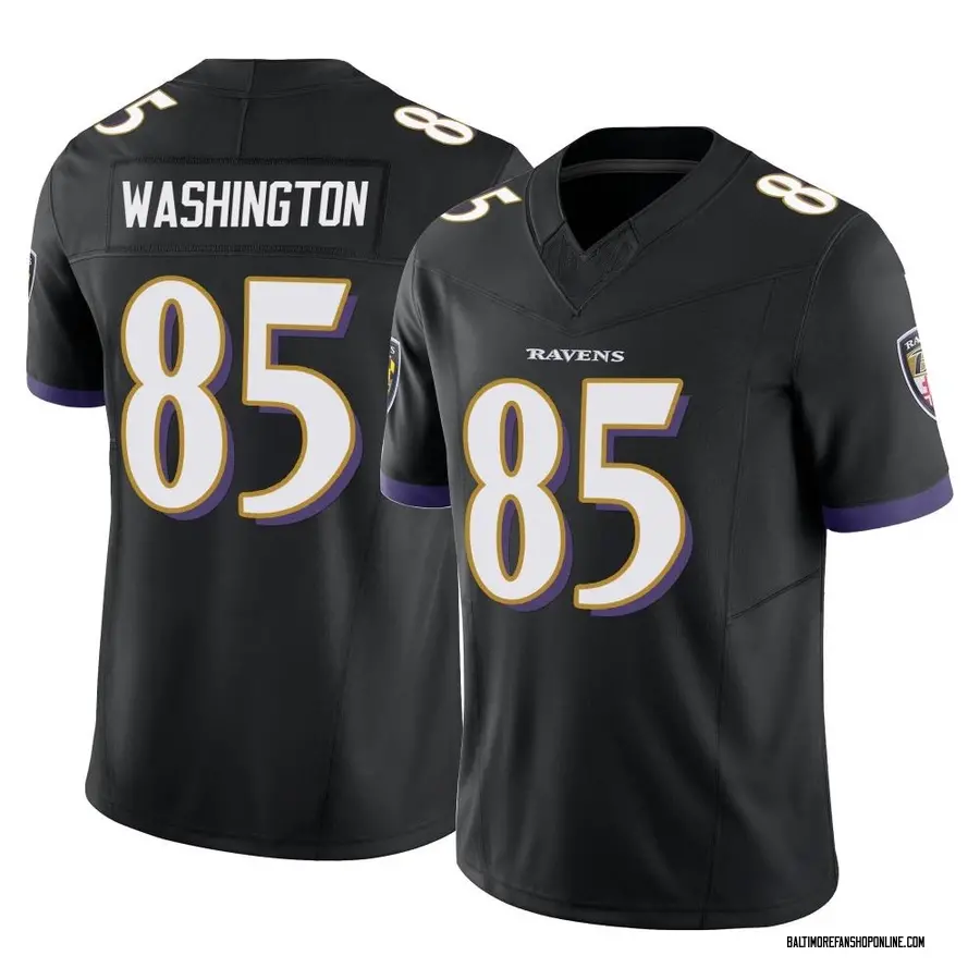 Black Men's Scotty Washington Baltimore Ravens Limited Vapor F.U.S.E. Jersey