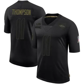 Black Men's Skylar Thompson Baltimore Ravens Limited 2020 Salute To Service Jersey
