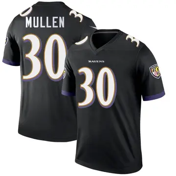 Black Men's Trayvon Mullen Baltimore Ravens Legend Jersey