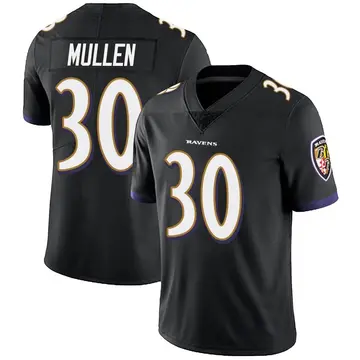 Black Men's Trayvon Mullen Baltimore Ravens Limited Alternate Vapor Untouchable Jersey