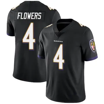 Black Men's Zay Flowers Baltimore Ravens Limited Alternate Vapor Untouchable Jersey