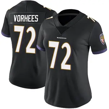 Black Women's Andrew Vorhees Baltimore Ravens Limited Alternate Vapor Untouchable Jersey