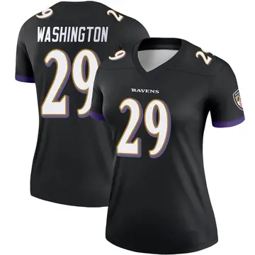 Black Women's Ar'Darius Washington Baltimore Ravens Legend Jersey