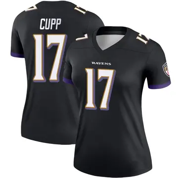 Black Women's Baylor Cupp Baltimore Ravens Legend Jersey