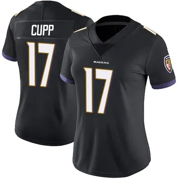 Black Women's Baylor Cupp Baltimore Ravens Limited Alternate Vapor Untouchable Jersey