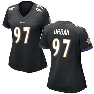 Black Women's Brent Urban Baltimore Ravens Game Jersey