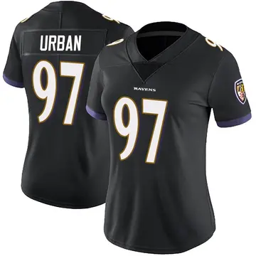 Black Women's Brent Urban Baltimore Ravens Limited Alternate Vapor Untouchable Jersey