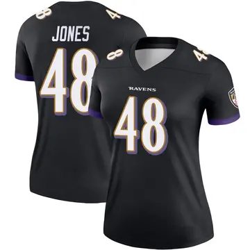 Black Women's Carl Jones Baltimore Ravens Legend Jersey