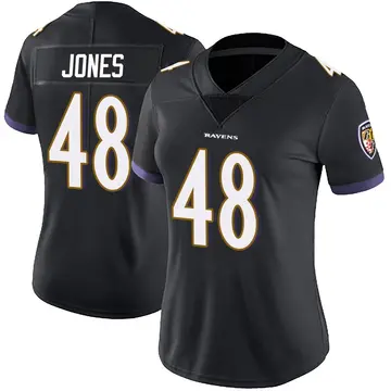 Black Women's Carl Jones Baltimore Ravens Limited Alternate Vapor Untouchable Jersey